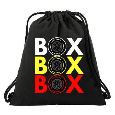 Formula Racing Car Box Box Box Radio Call To PitBox Car Race Drawstring Bag
