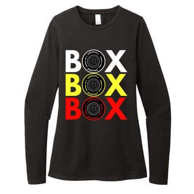 Formula Racing Car Box Box Box Radio Call To PitBox Car Race Womens CVC Long Sleeve Shirt