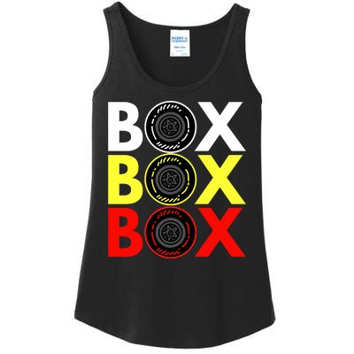 Formula Racing Car Box Box Box Radio Call To PitBox Car Race Ladies Essential Tank