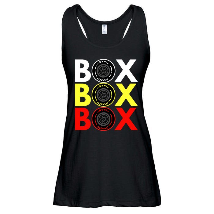 Formula Racing Car Box Box Box Radio Call To PitBox Car Race Ladies Essential Flowy Tank