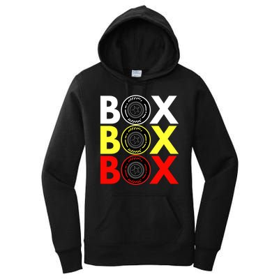 Formula Racing Car Box Box Box Radio Call To PitBox Car Race Women's Pullover Hoodie
