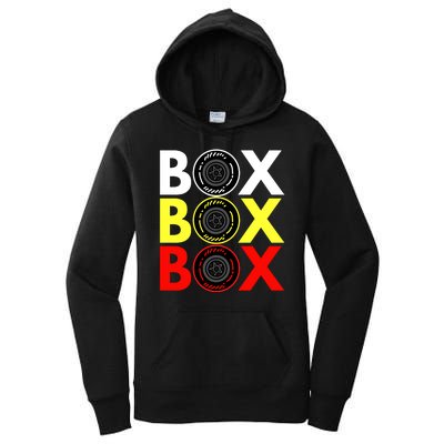 Formula Racing Car Box Box Box Radio Call To PitBox Car Race Women's Pullover Hoodie