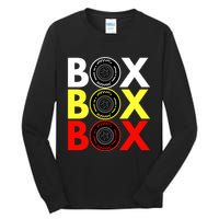 Formula Racing Car Box Box Box Radio Call To PitBox Car Race Tall Long Sleeve T-Shirt