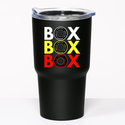 Formula Racing Car Box Box Box Radio Call To PitBox Car Race Tumbler