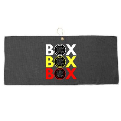 Formula Racing Car Box Box Box Radio Call To PitBox Car Race Large Microfiber Waffle Golf Towel