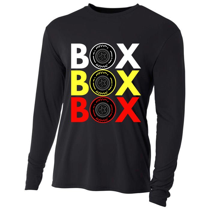 Formula Racing Car Box Box Box Radio Call To PitBox Car Race Cooling Performance Long Sleeve Crew