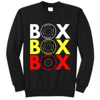 Formula Racing Car Box Box Box Radio Call To PitBox Car Race Tall Sweatshirt