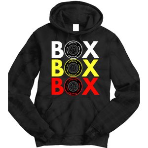 Formula Racing Car Box Box Box Radio Call To PitBox Car Race Tie Dye Hoodie