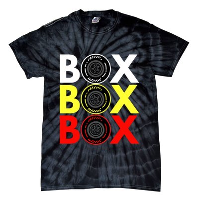 Formula Racing Car Box Box Box Radio Call To PitBox Car Race Tie-Dye T-Shirt