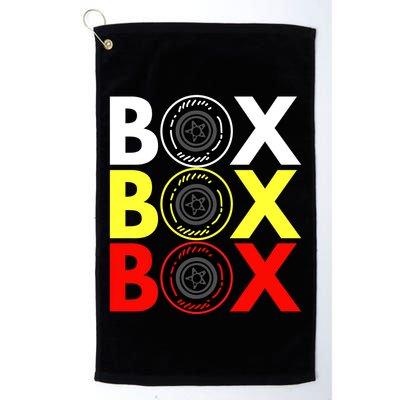 Formula Racing Car Box Box Box Radio Call To PitBox Car Race Golf Towel