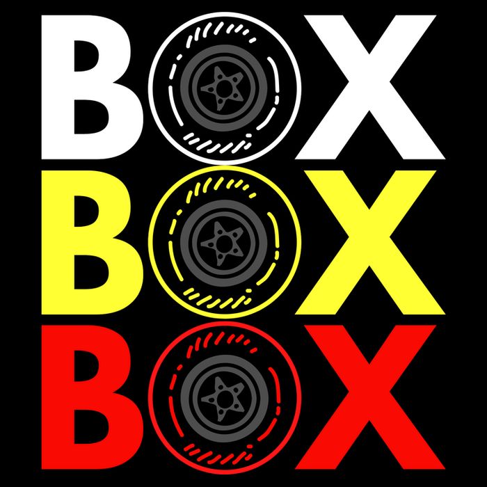 Formula Racing Car Box Box Box Radio Call To PitBox Car Race Cropped Pullover Crew