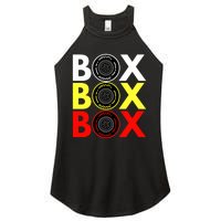 Formula Racing Car Box Box Box Radio Call To PitBox Car Race Women's Perfect Tri Rocker Tank