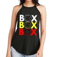 Formula Racing Car Box Box Box Radio Call To PitBox Car Race Women's Perfect Tri Rocker Tank