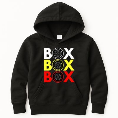 Formula Racing Car Box Box Box Radio Call To PitBox Car Race Kids Hoodie