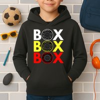 Formula Racing Car Box Box Box Radio Call To PitBox Car Race Kids Hoodie