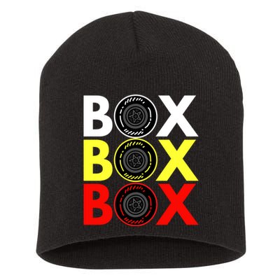 Formula Racing Car Box Box Box Radio Call To PitBox Car Race Short Acrylic Beanie