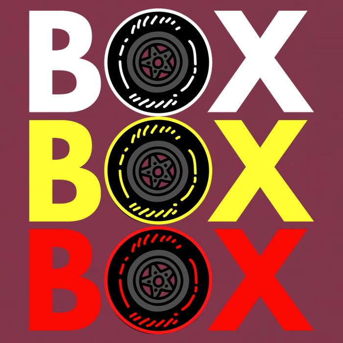 Formula Racing Car Box Box Box Radio Call To PitBox Car Race 16oz Travel Tumbler