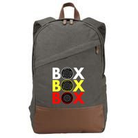 Formula Racing Car Box Box Box Radio Call To PitBox Car Race Cotton Canvas Backpack