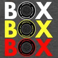 Formula Racing Car Box Box Box Radio Call To PitBox Car Race Vector Backpack