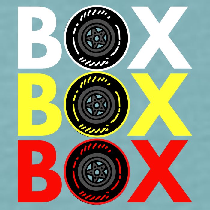 Formula Racing Car Box Box Box Radio Call To PitBox Car Race Sueded Cloud Jersey T-Shirt