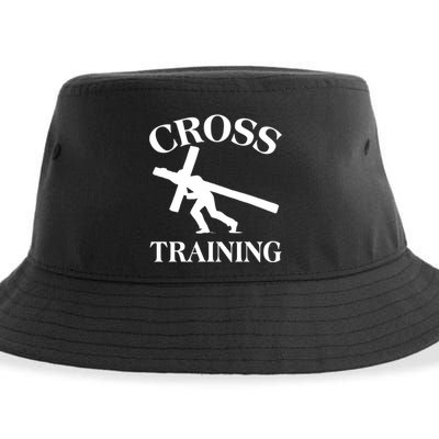 Funny Religous Cross Training Sustainable Bucket Hat