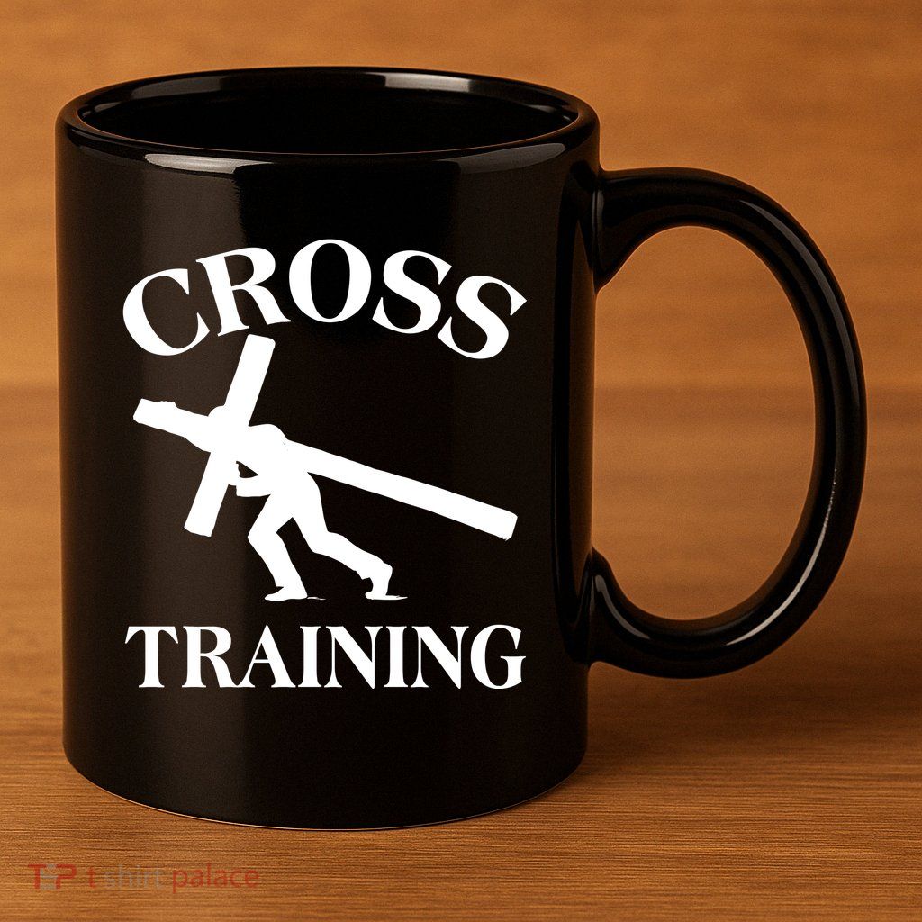 Funny Religous Cross Training 11oz C Handle Ceramic Mug