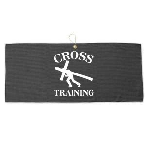 Funny Religous Cross Training Large Microfiber Waffle Golf Towel