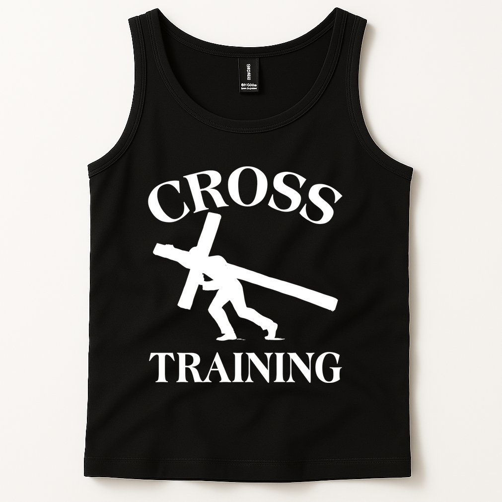 Funny Religous Cross Training Tank Top