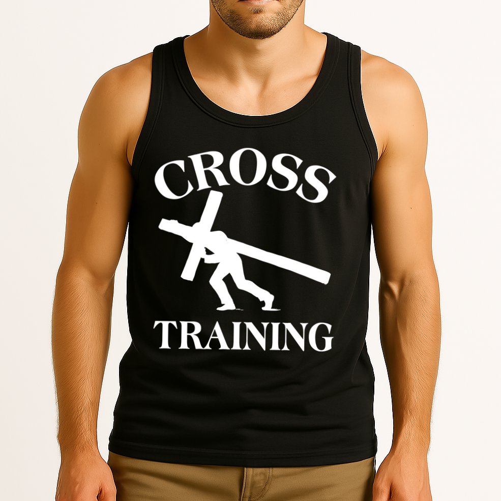 Funny Religous Cross Training Tank Top