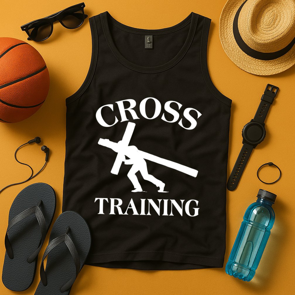 Funny Religous Cross Training Tank Top