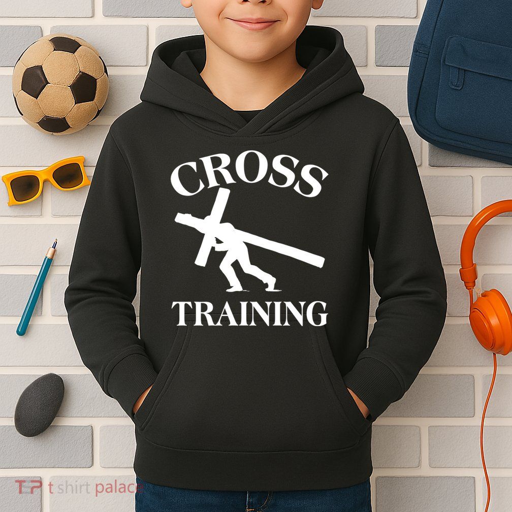 Funny Religous Cross Training Kids Hoodie