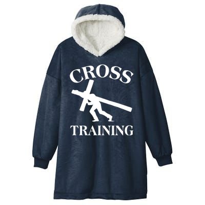 Funny Religous Cross Training Hooded Wearable Blanket