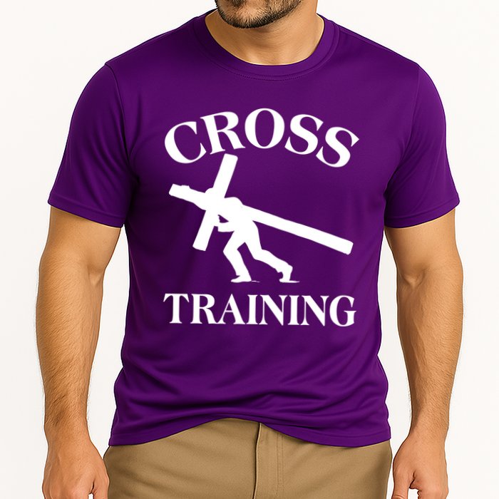Funny Religous Cross Training Performance Shirt