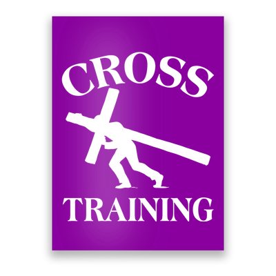 Funny Religous Cross Training Poster