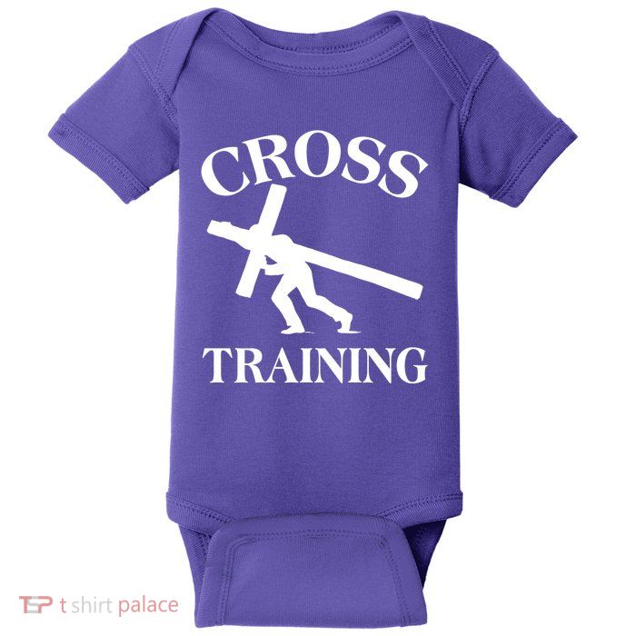 Funny Religous Cross Training Baby Bodysuit