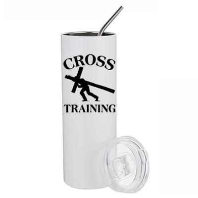 Funny Religous Cross Training Stainless Steel Tumbler