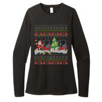 Formula Racing Car Christmas Tree Womens CVC Long Sleeve Shirt