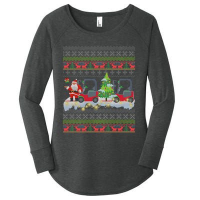 Formula Racing Car Christmas Tree Women's Perfect Tri Tunic Long Sleeve Shirt