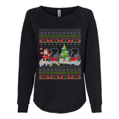 Formula Racing Car Christmas Tree Womens California Wash Sweatshirt