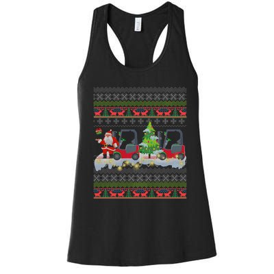 Formula Racing Car Christmas Tree Women's Racerback Tank