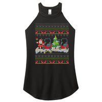 Formula Racing Car Christmas Tree Women's Perfect Tri Rocker Tank