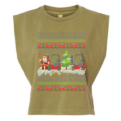 Formula Racing Car Christmas Tree Garment-Dyed Women's Muscle Tee