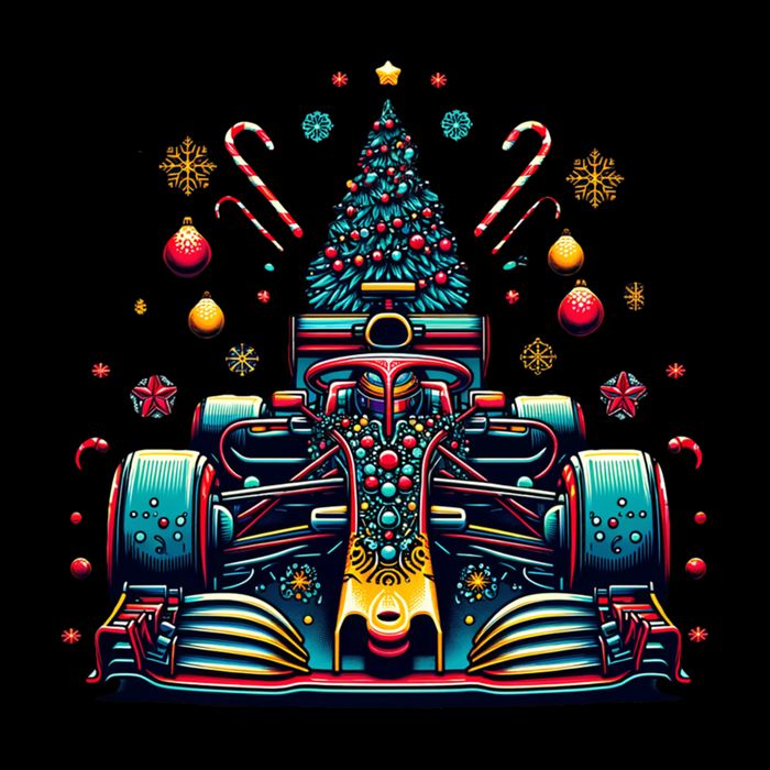 Formula Racing Car Christmas Tree City Backpack