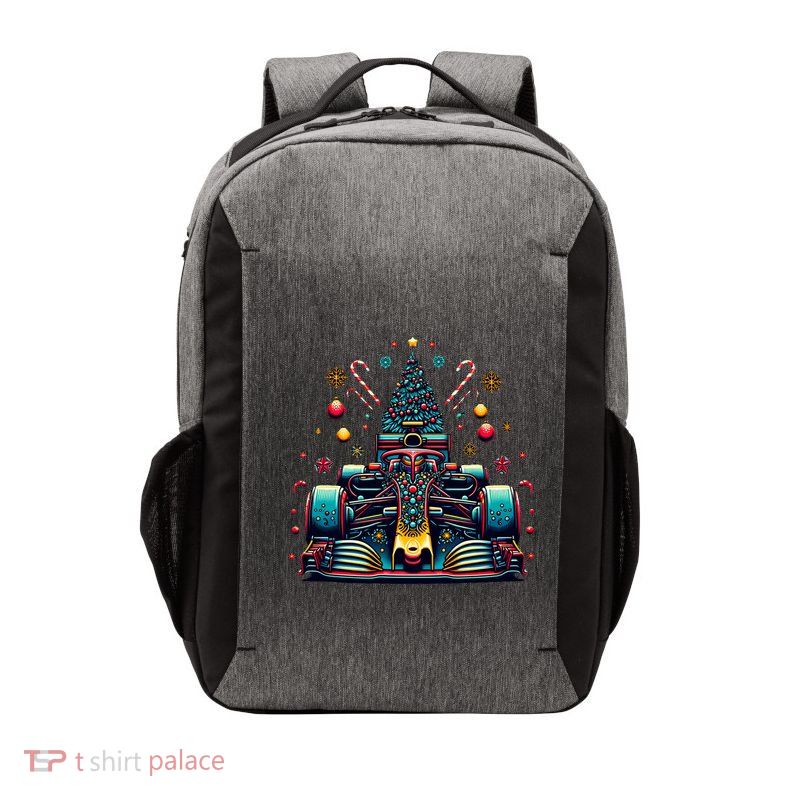 Formula Racing Car Christmas Tree Vector Backpack