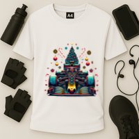 Formula Racing Car Christmas Tree Cooling Performance Crew T-Shirt