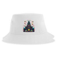 Formula Racing Car Christmas Tree Sustainable Bucket Hat