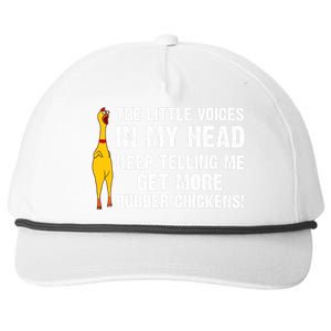 Funny Rubber Chicken Gift Rubber Chicken Costume Snapback Five-Panel Rope Hat