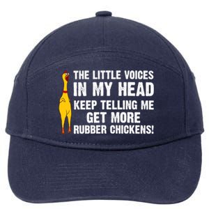 Funny Rubber Chicken Gift Rubber Chicken Costume 7-Panel Snapback Hat