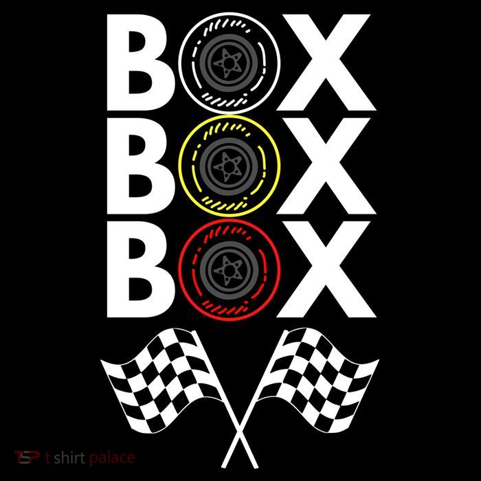 Formula Racing Car, Box Box Box Radio Call To PitBox Car Race Stripe Pom Pom Beanie