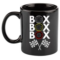 Formula Racing Car, Box Box Box Radio Call To PitBox Car Race 11oz C Handle Ceramic Mug